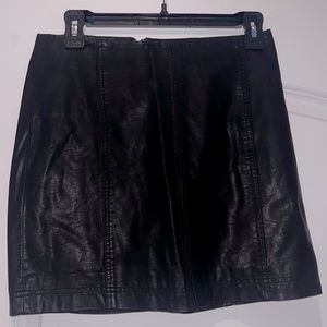 Free people vegan leather mini skirt